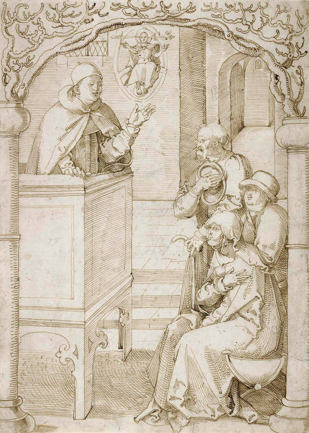 A Monk Preaching Gm-00001901