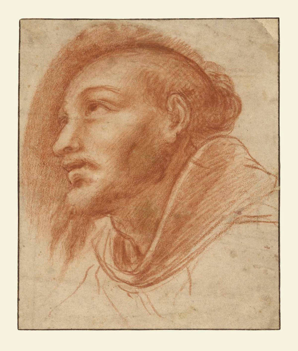 Study of a Franciscan Monk (Possibly Saint Francis) Gm-00003801