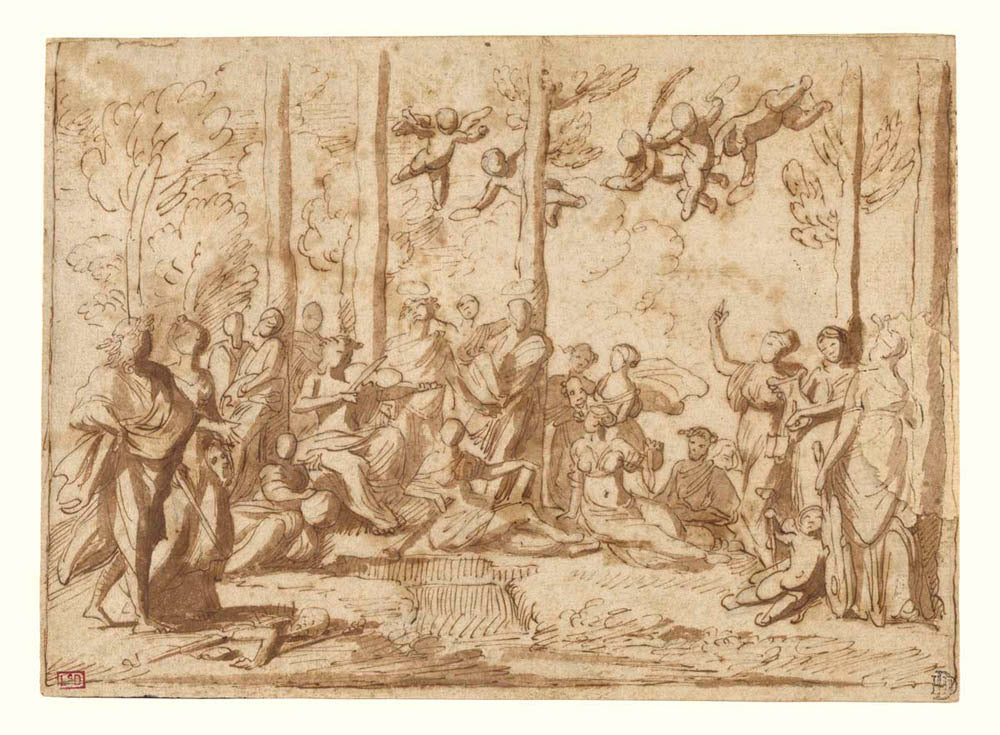 Apollo and the Muses on Mount Parnassus Gm-00004201