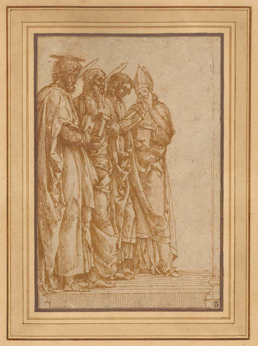 Study of Four Saints (Peter, Paul, John the Evangelist, and Zeno) Gm-00008601