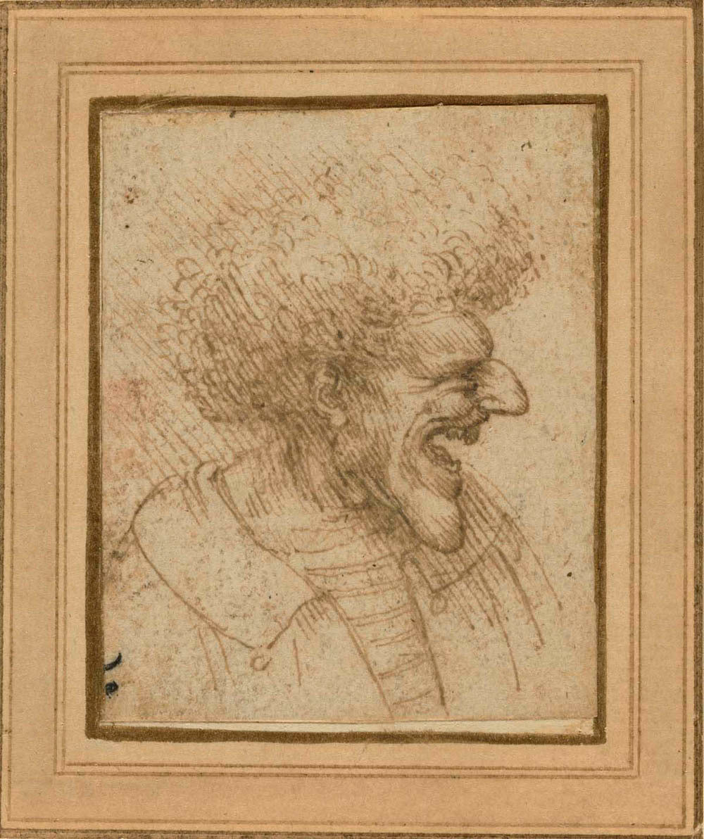 Caricature of a Man with Bushy Hair Gm-00009101