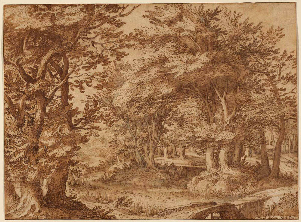 Forest Landscape with a Distant Castle Gm-00015801