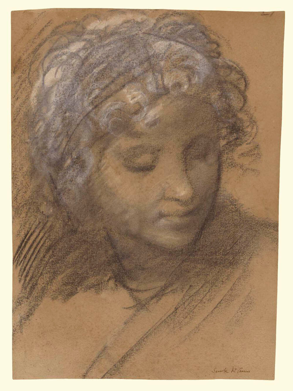 Head of a Female Figure (recto); Female Nude (verso) Gm-00016301