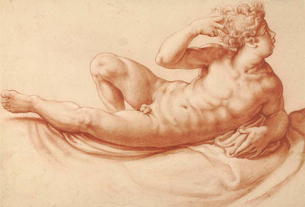 Reclining Male Nude Gm-00017701