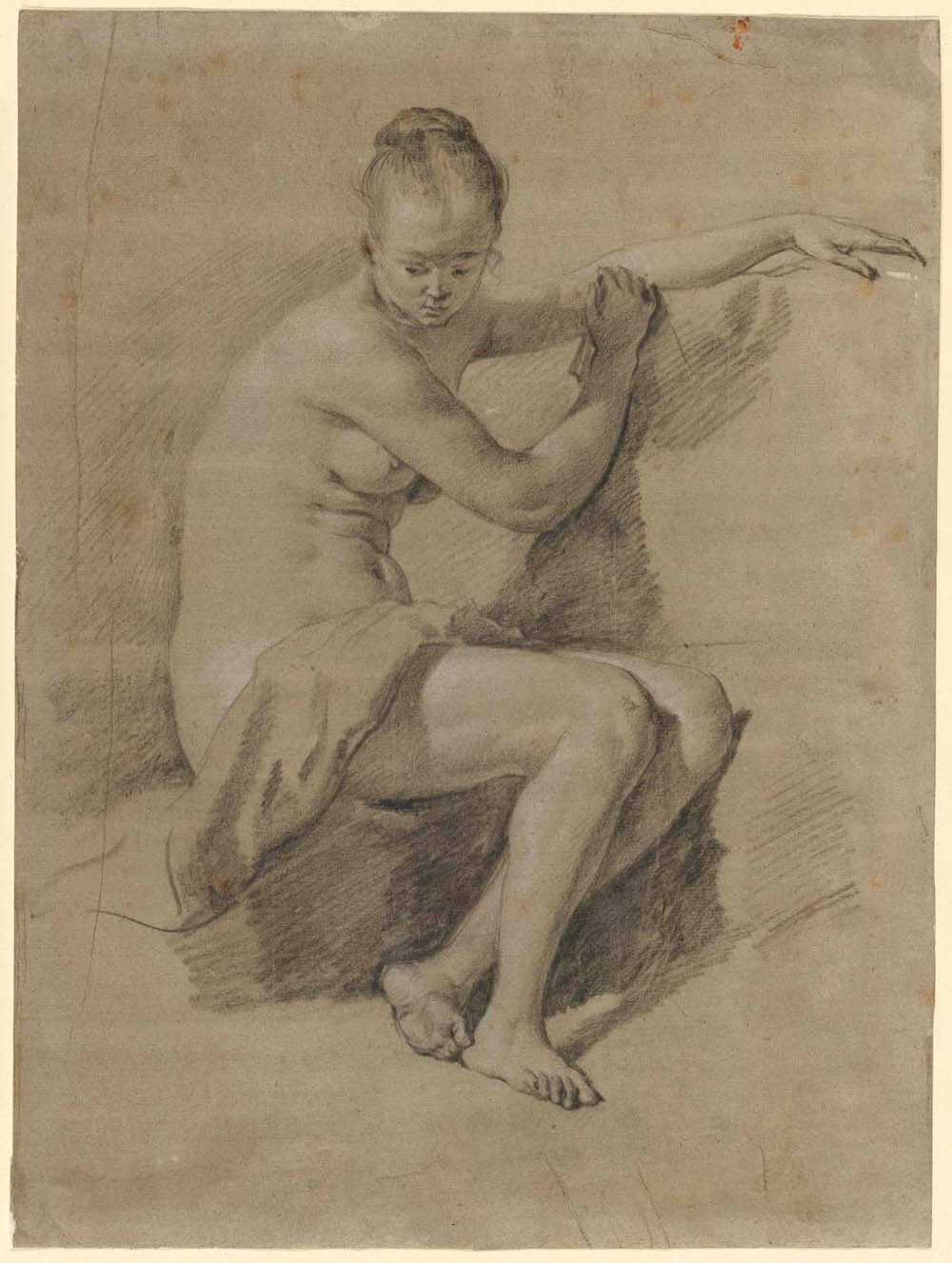 Seated Female Nude Gm-00018701