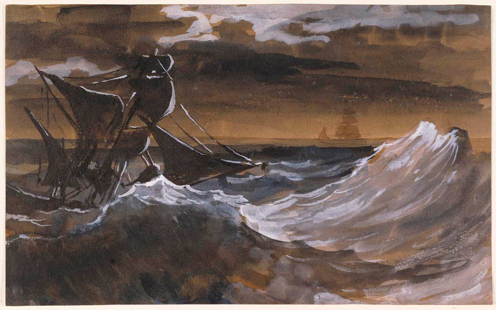 Sailboat on a Raging Sea Gm-00019301