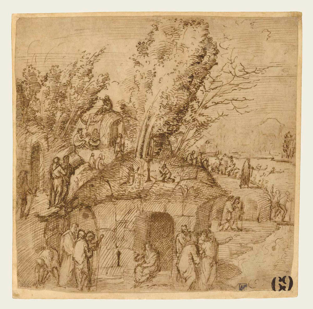 A Thebaid: Monks and Hermits in a Landscape Gm-00020401