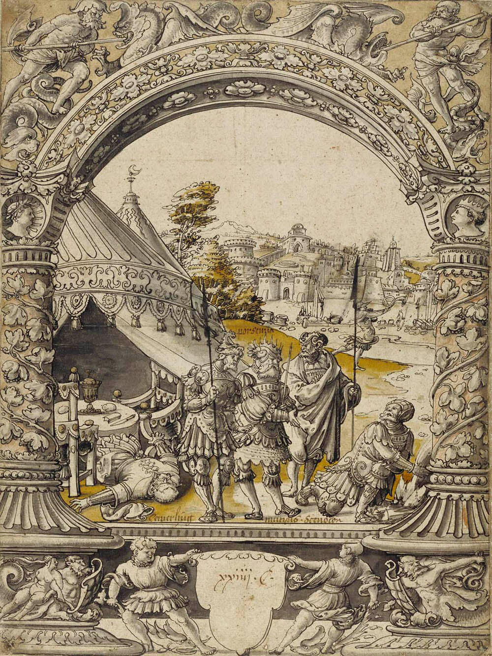 Mucius Scaevola Thrusting His Right Hand into the Flames before Lars Porsenna Gm-00023901