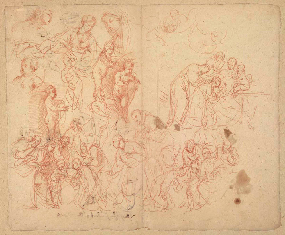 Figure Studies (recto); Figure Studies (verso) Gm-00024701