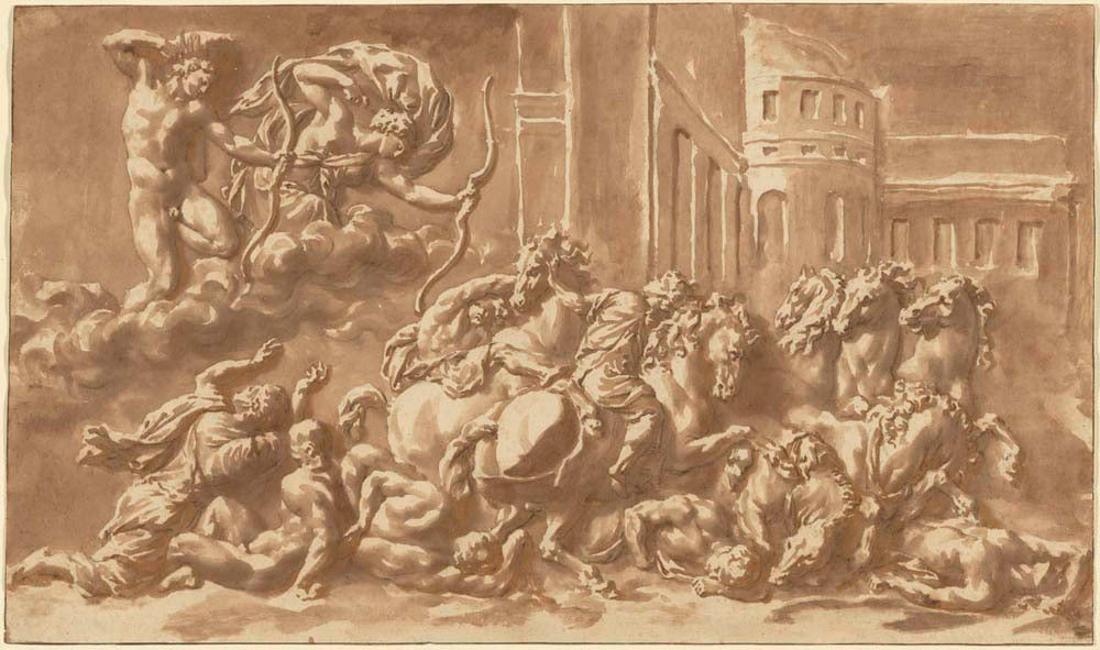 The Sons of Niobe Being Slain by Apollo and Diana Gm-00024901