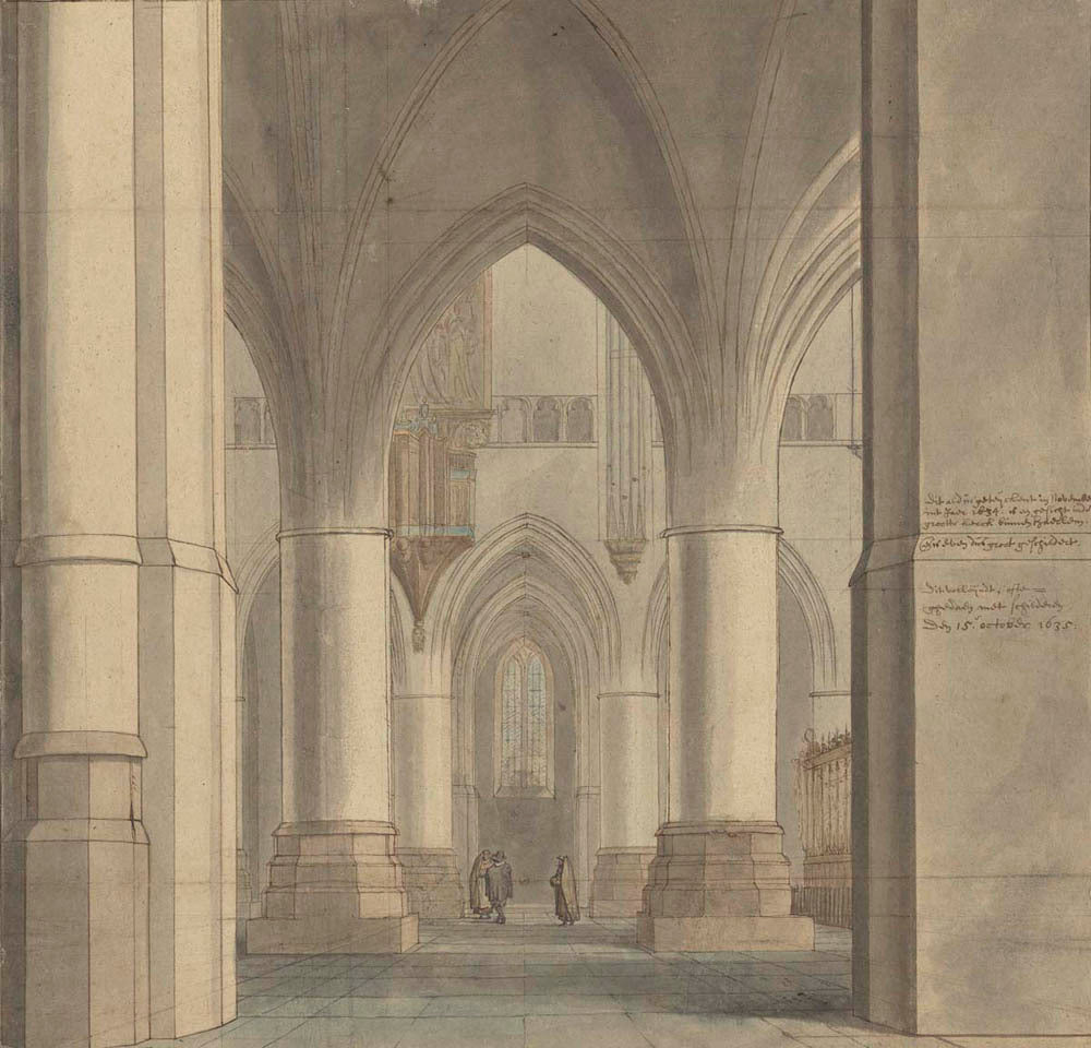 The Choir and North Ambulatory of the Church of Saint Bavo, Haarlem Gm-00026301