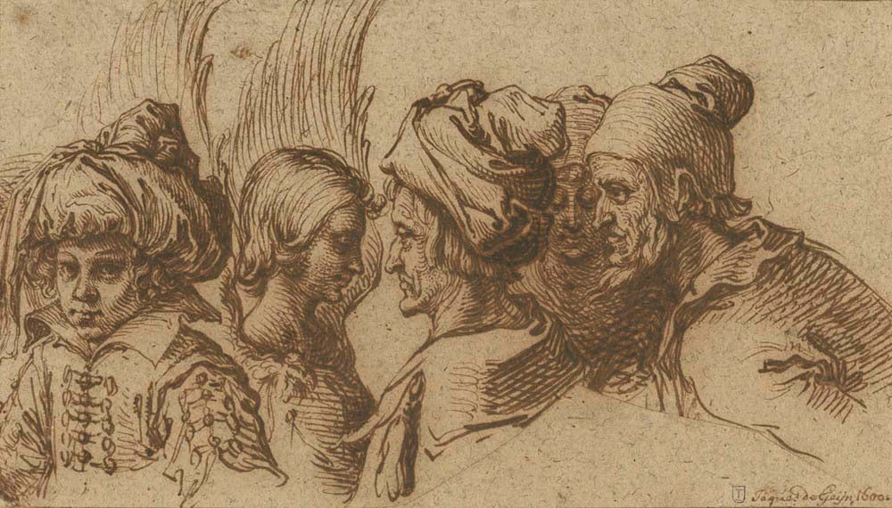 Bust of a Boy in a Turban, a Winged Angel and Three Old Men Gm-00026501