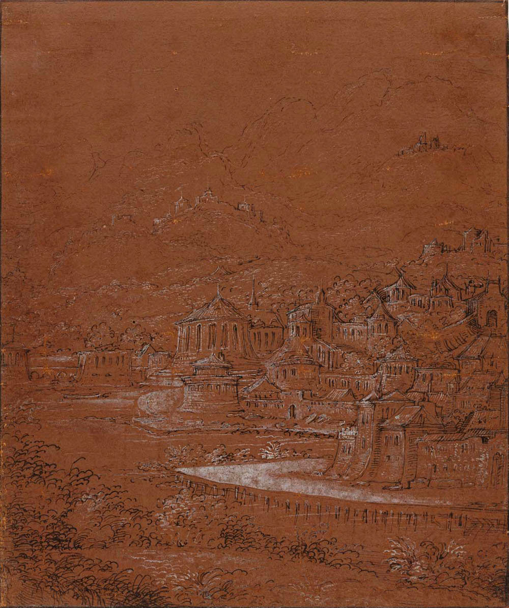 Mountain Landscape with an Imaginary City Gm-00027501