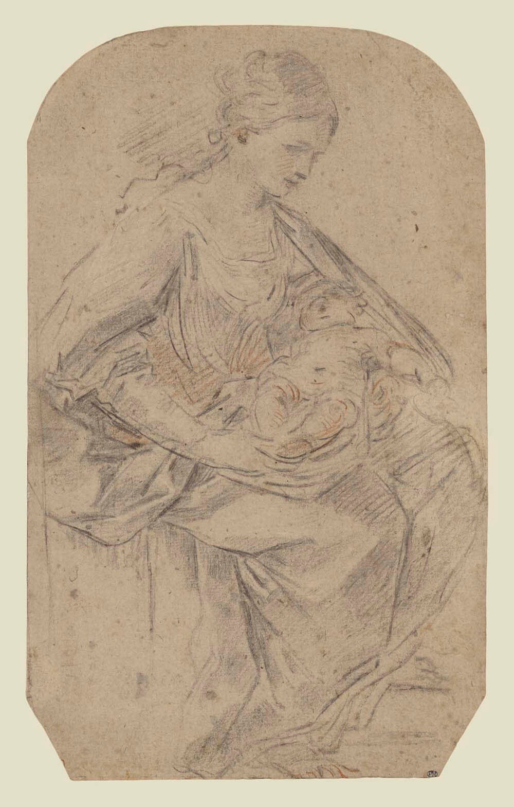 Nativity (recto); Turbaned Woman (verso) Gm-00029001