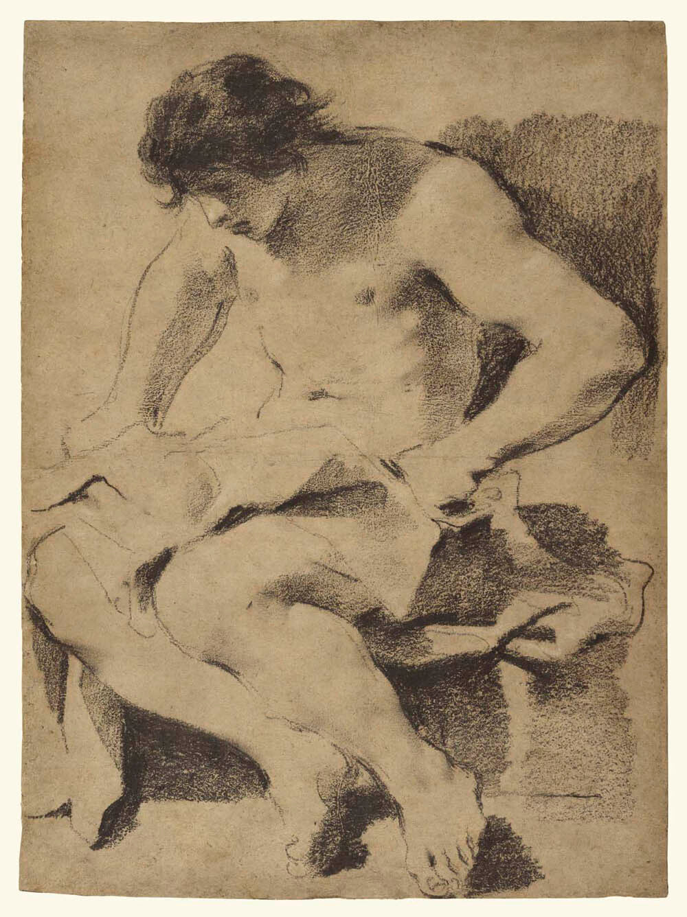 Study of a Seated Young Man Gm-00029401