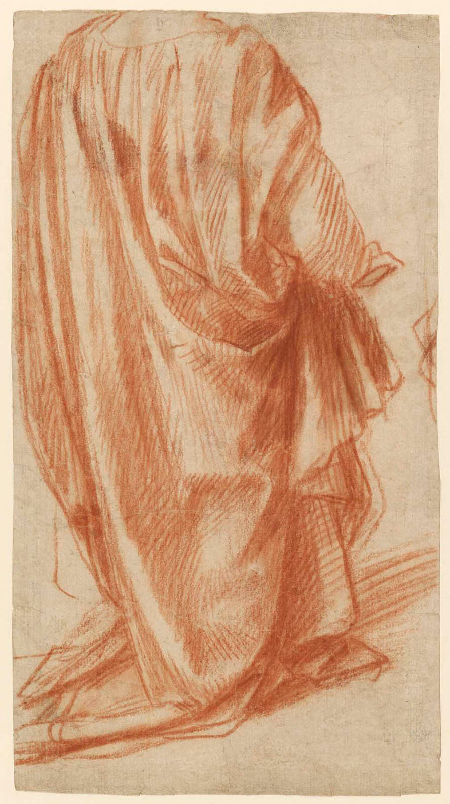 Drapery Study (recto); Study of a Nude Man (verso) Gm-00029501