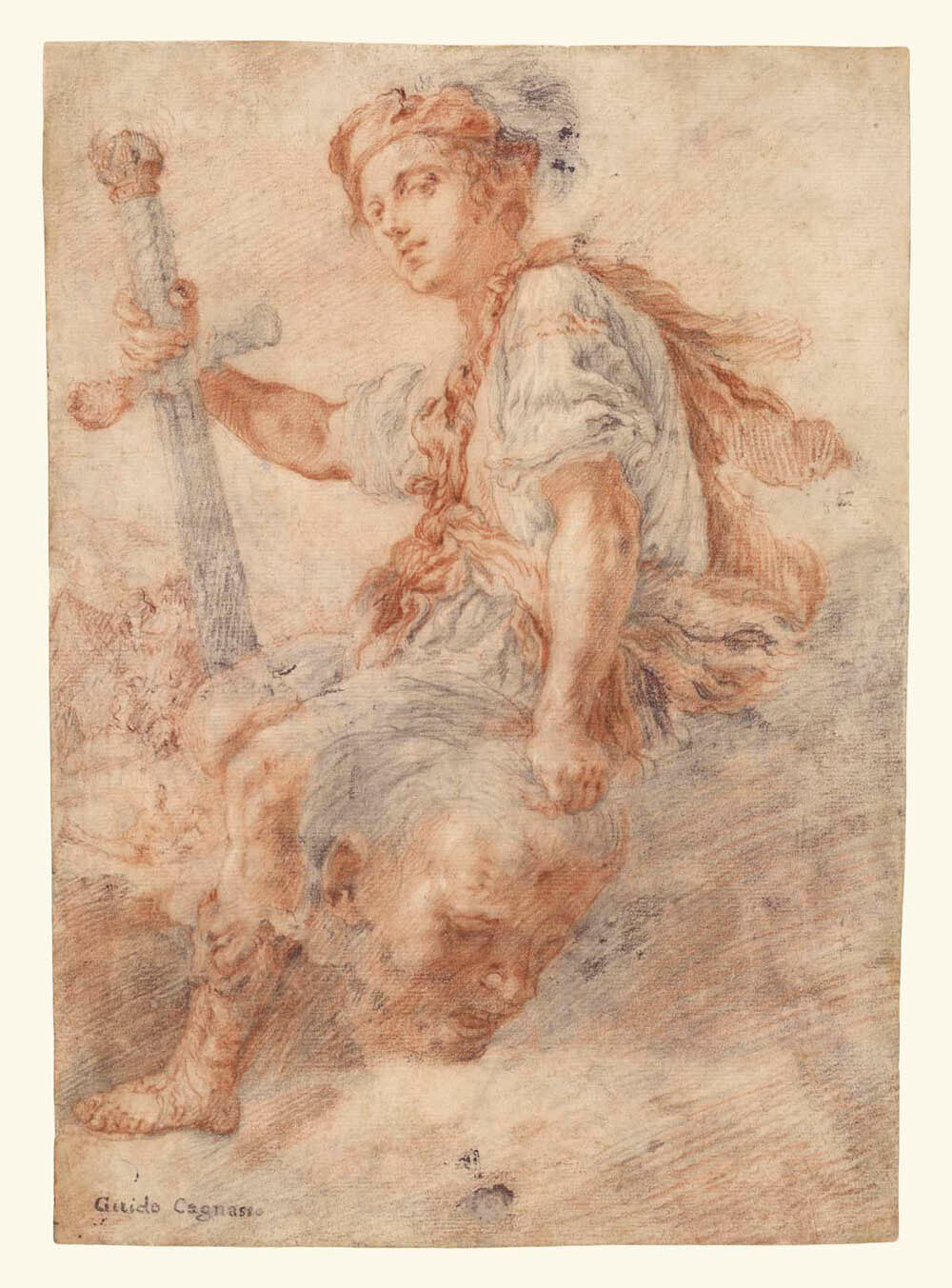 David with the Head of Goliath (recto); Two Studies, one of a Woman (verso) Gm-00031701