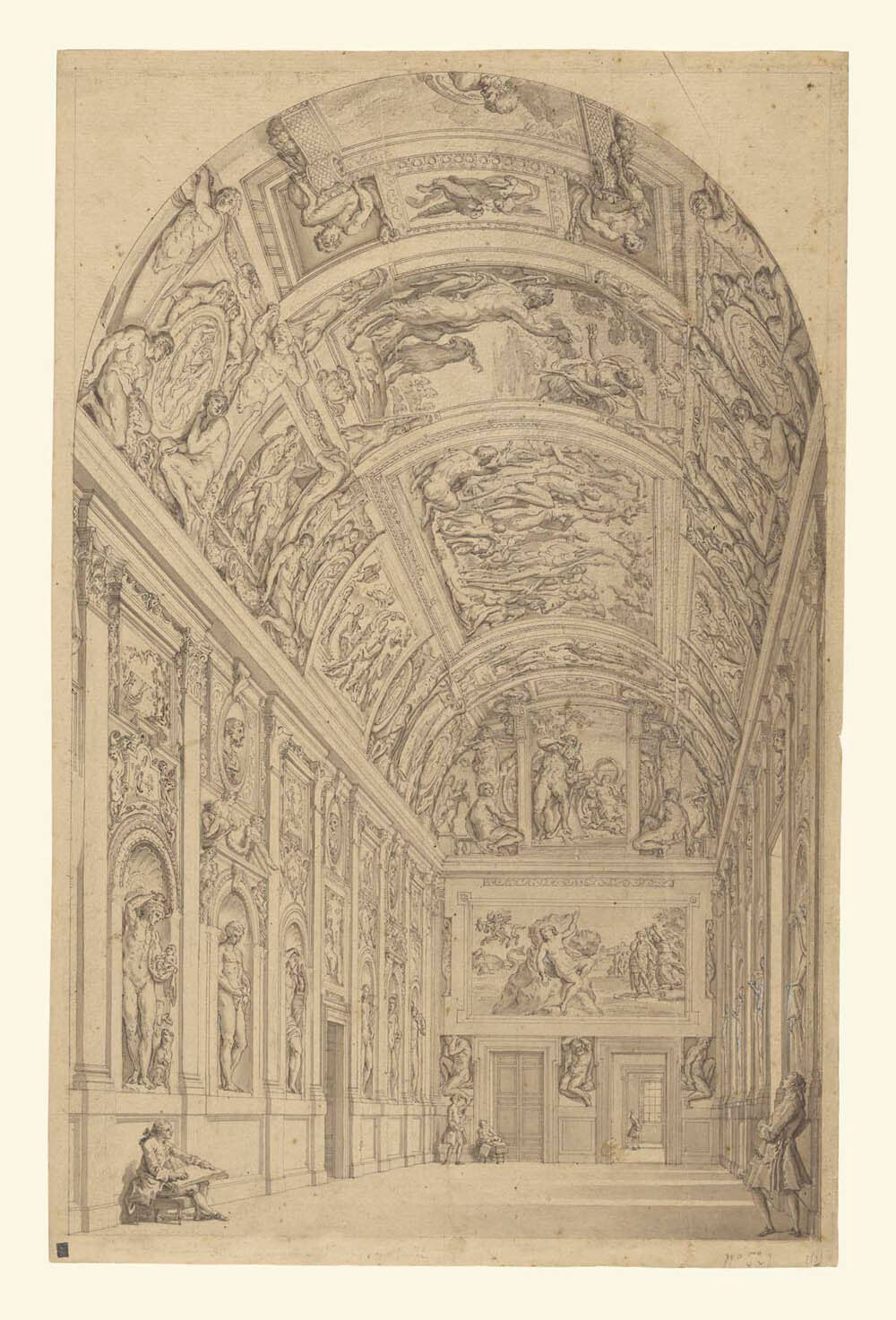 View of the Farnese Gallery, Rome Gm-00036001