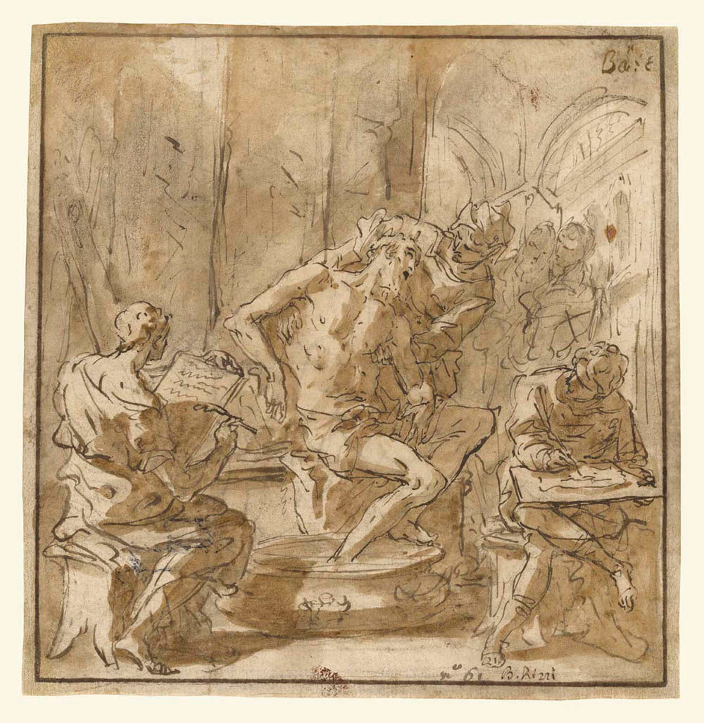 The Death of Seneca (recto); Study of a Man (verso) Gm-00039101