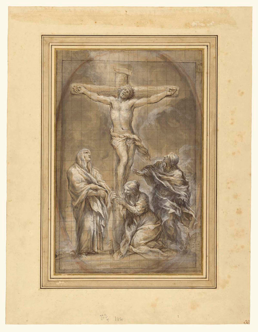 Christ on the Cross with the Virgin Mary, Mary Magdalene, and Saint John Gm-00041101