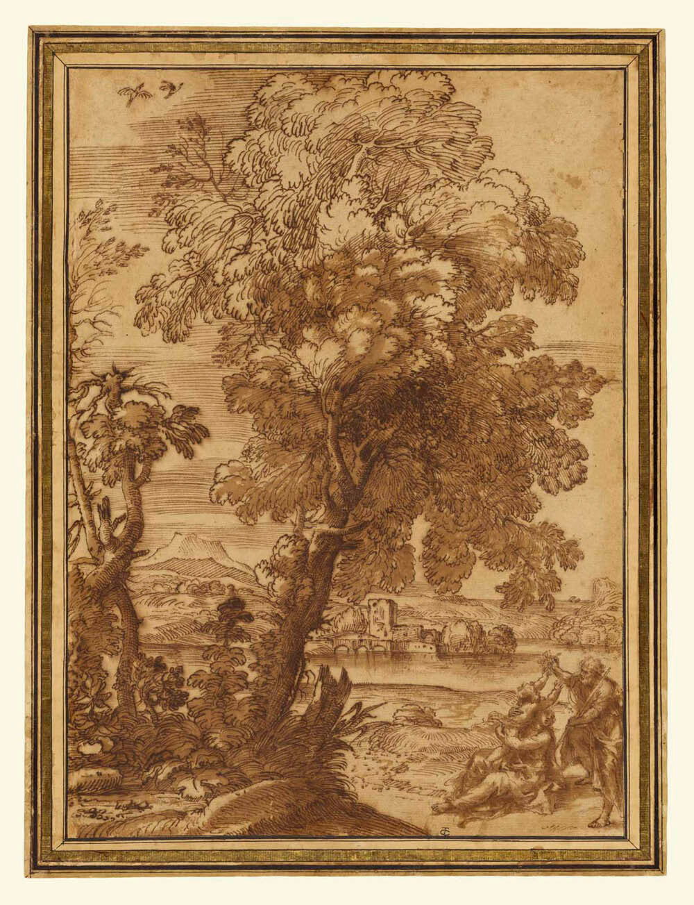 Landscape with the Holy Family (Rest on the Flight into Egypt) Gm-00045301
