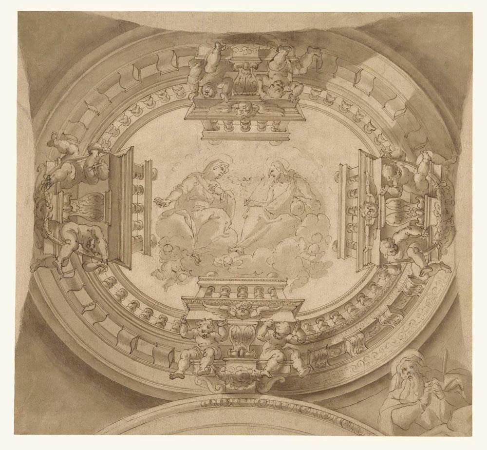 Study for a Ceiling with the Virgin and Christ in Glory Gm-00047201