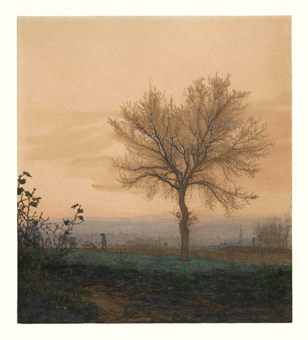 Landscape with a Bare Tree and a Plowman Gm-00051301