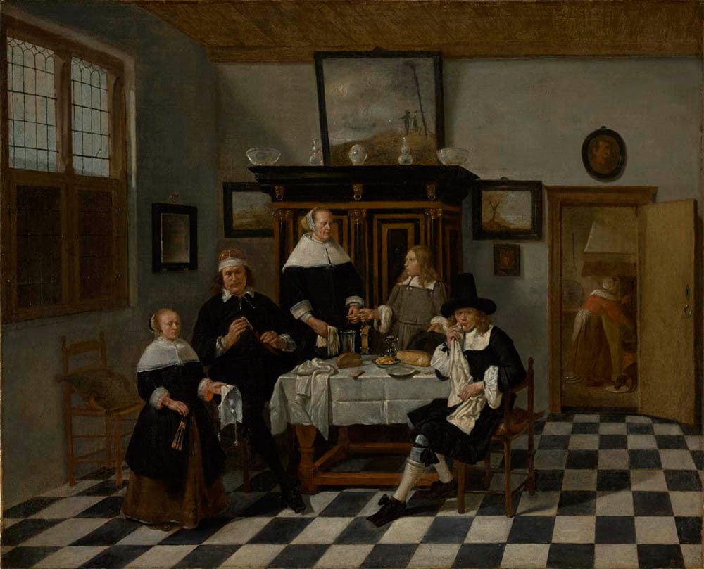 Family Group in an Interior Gm-00059501