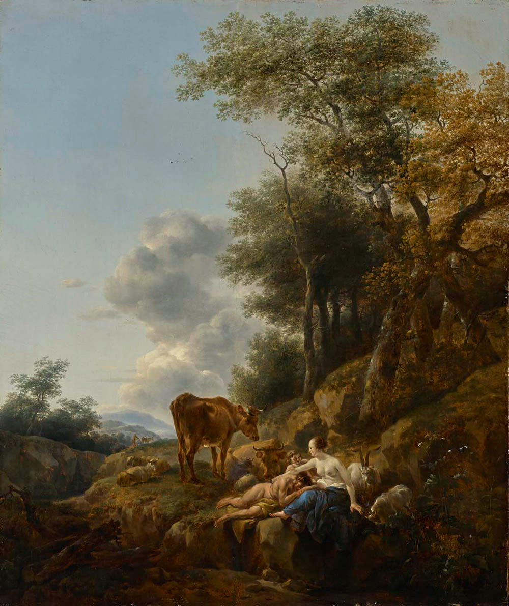 Landscape with a Nymph and a Satyr Gm-00064801