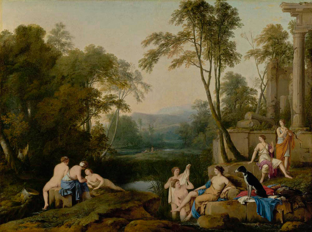 Diana and Her Nymphs in a Landscape Gm-00065501