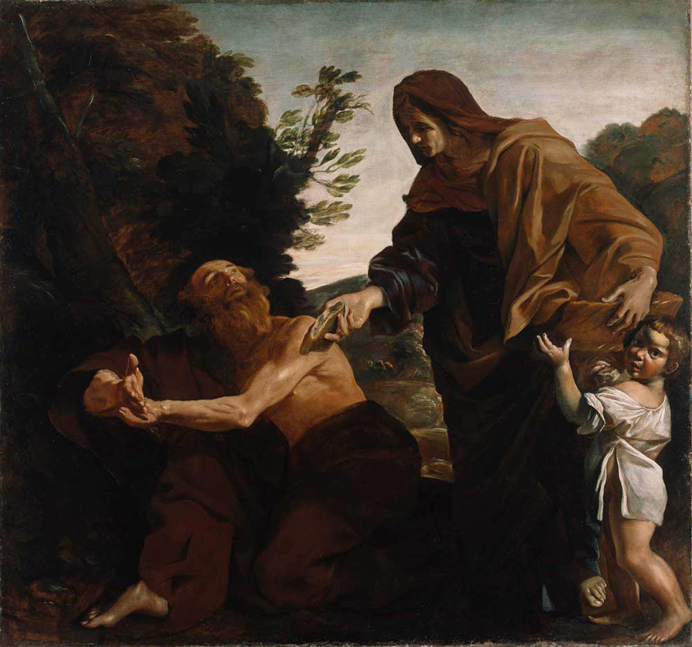 Elijah Receiving Bread from the Widow of Zarephath Gm-00072701