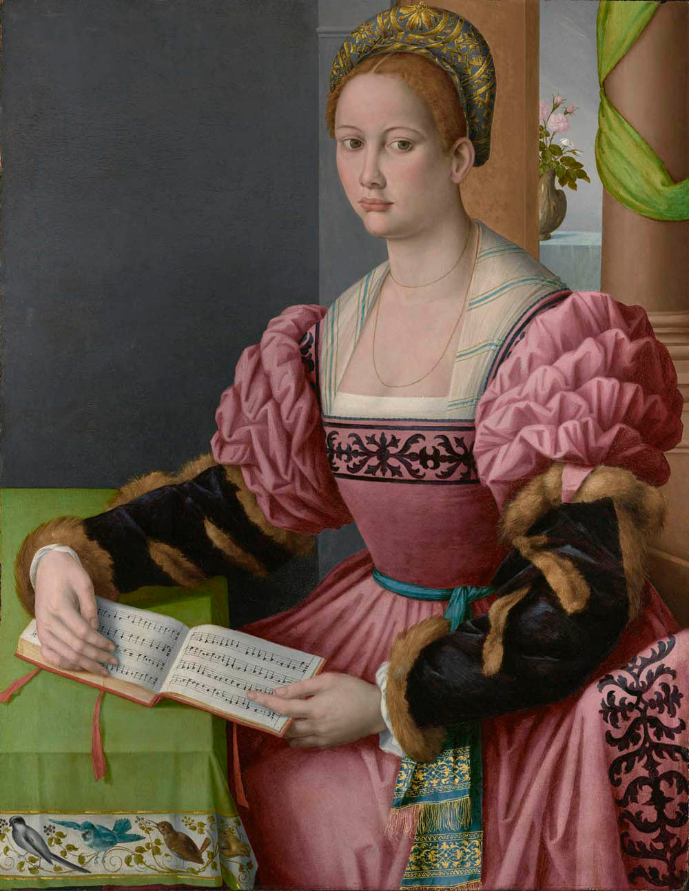 Portrait of a Woman with a Book of Music Gm-00077701