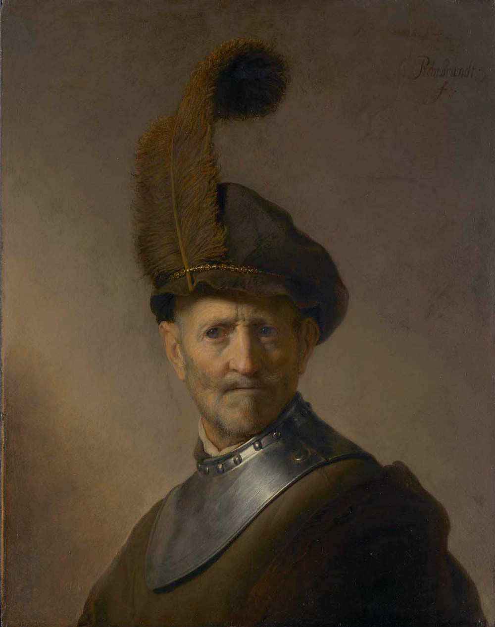 An Old Man in Military Costume Gm-00078701