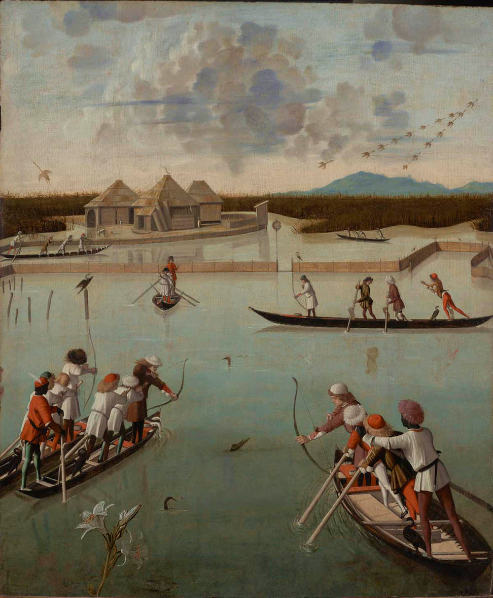 Hunting on the Lagoon (recto); Letter Rack (verso) Gm-00080101