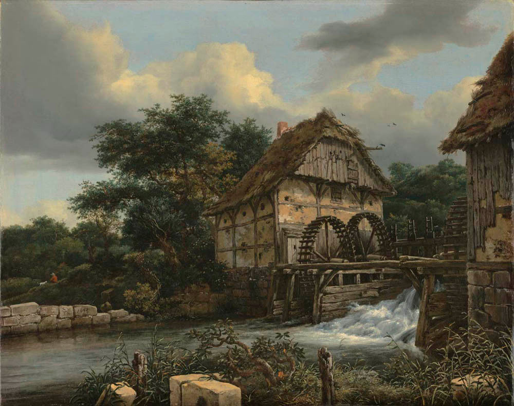 Two Watermills and an Open Sluice Gm-00081601