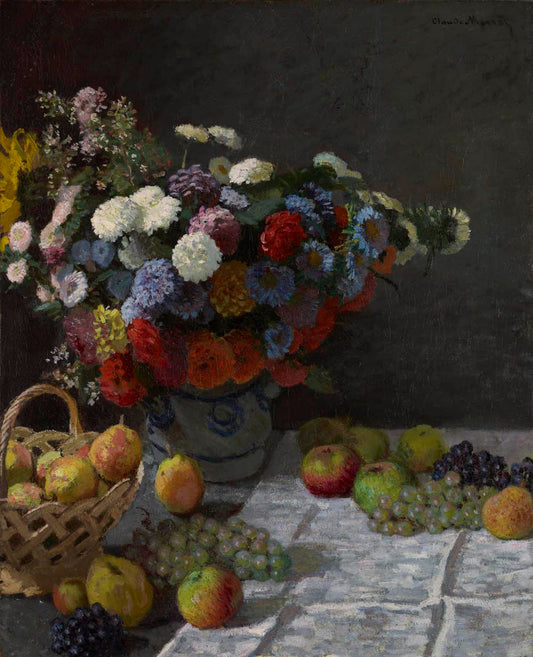 Still Life with Flowers and Fruit Gm-00082801