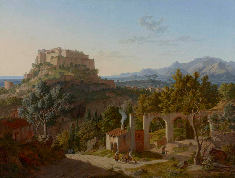 Landscape with the Castle of Massa di Carrara Gm-00091201