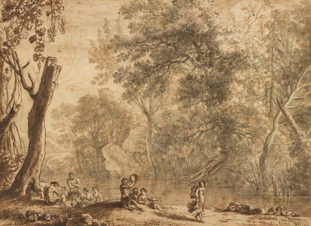 Woodland Landscape with Nymphs and Satyrs Gm-10865601