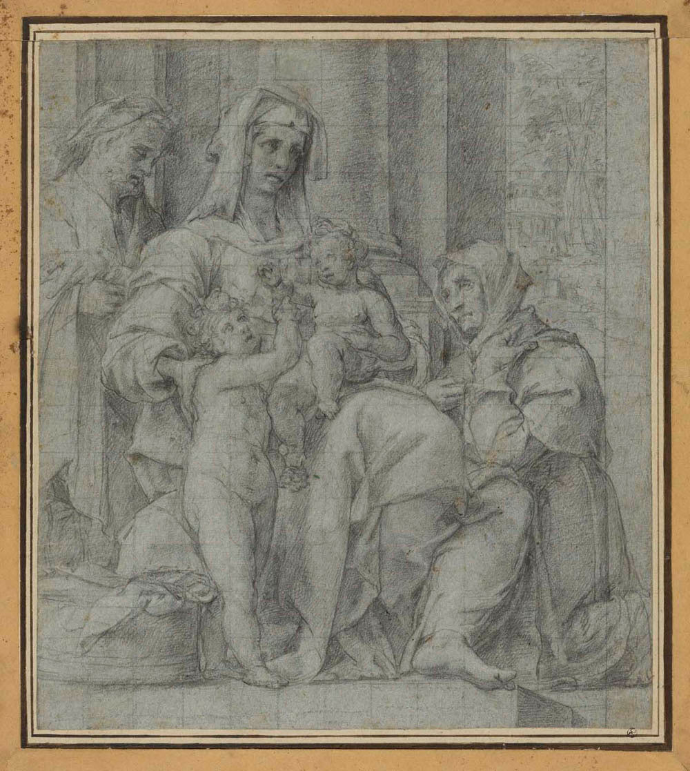 Holy Family with Saint John the Baptist Adored by an Unidentified Figure Gm-11323901