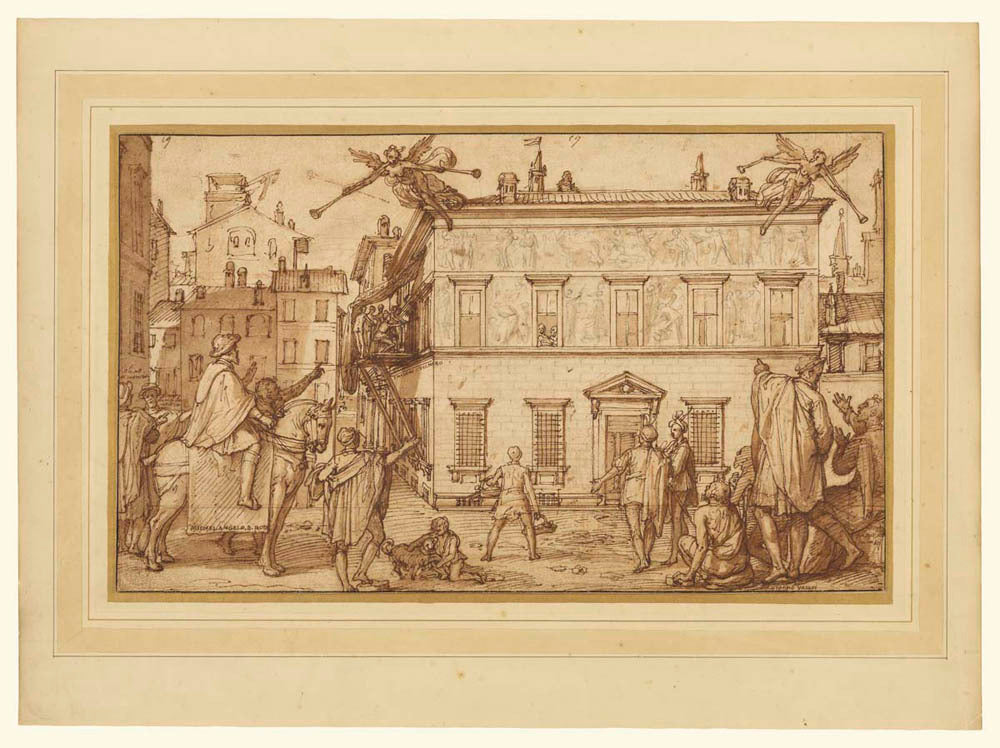 Taddeo Decorating the Façade of the Palazzo Mattei Gm-13470401