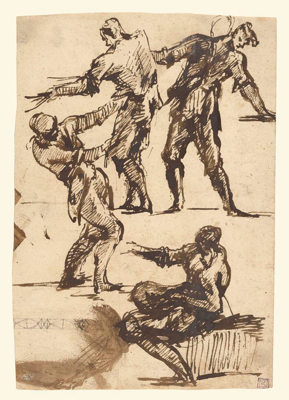 Four Studies of a Male Figure Gm-13573301