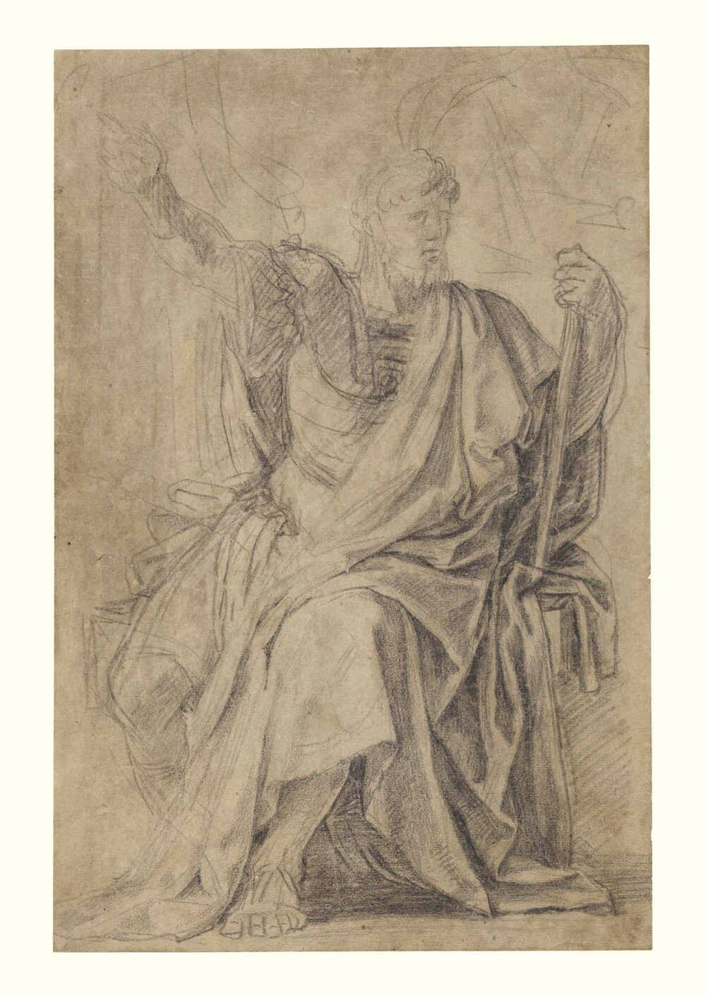 Study for the figure of Astasius Gm-14198001
