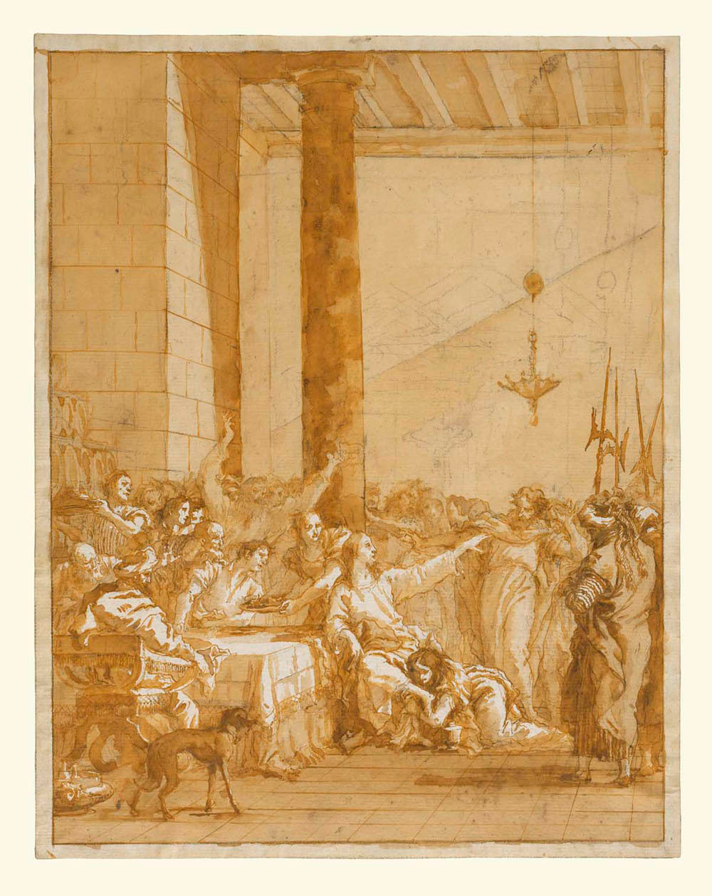 Christ at Supper with Simon the Pharisee, with the Anointment of Christ's Feet by Mary Magdalen Gm-14449201