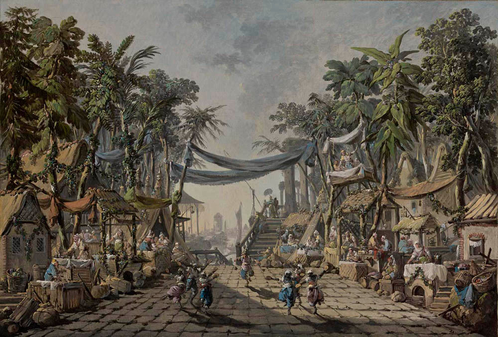 Market Scene in an Imaginary Oriental Port Gm-24137701