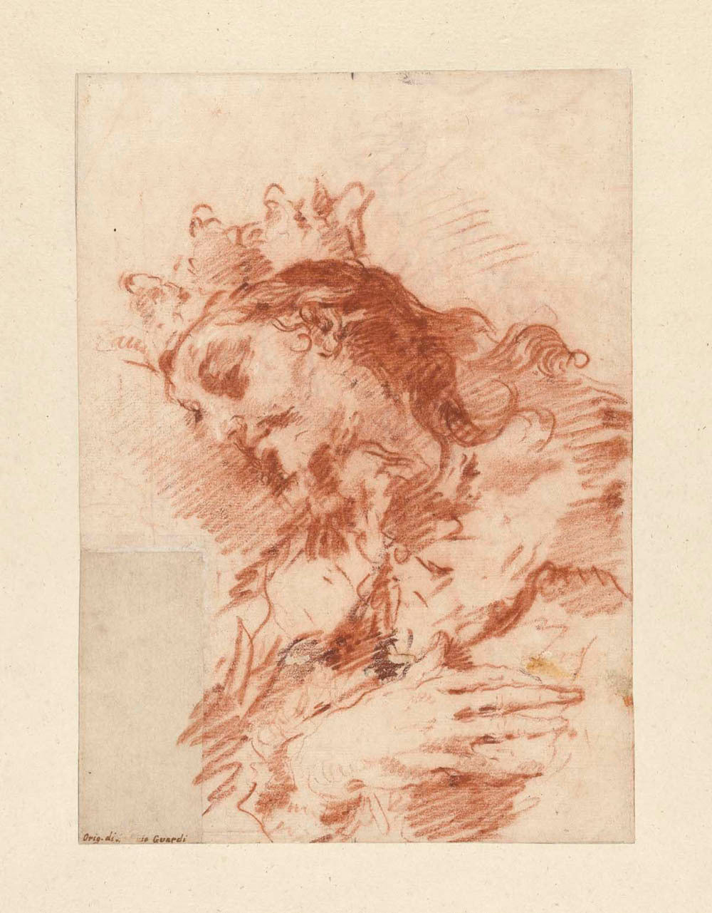 Half Length Figure of a Magi (verso:  A Seated Ruler Half-Length Carrying a Scepter) Gm-24183301