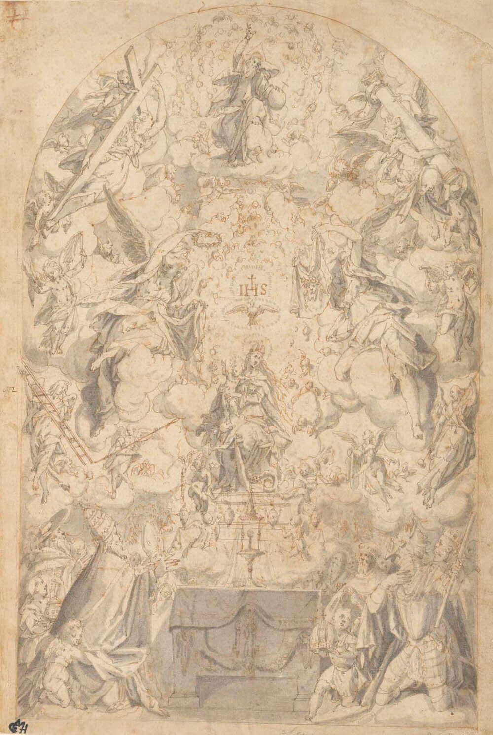 Madonna and Child with Angels Bearing Symbols of the Passion Gm-24340301