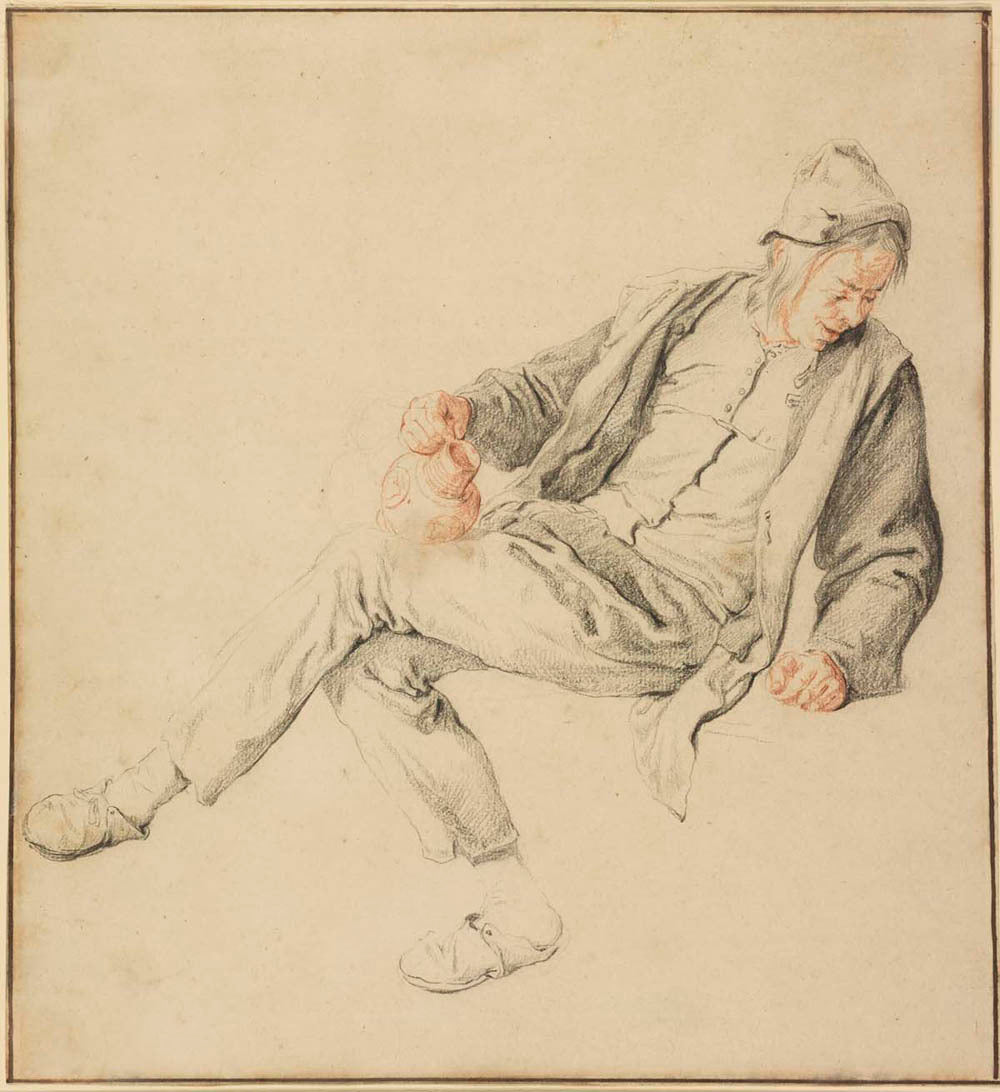 A Seated Peasant Looking Down to the Right, Holding a Pitcher Gm-25618901