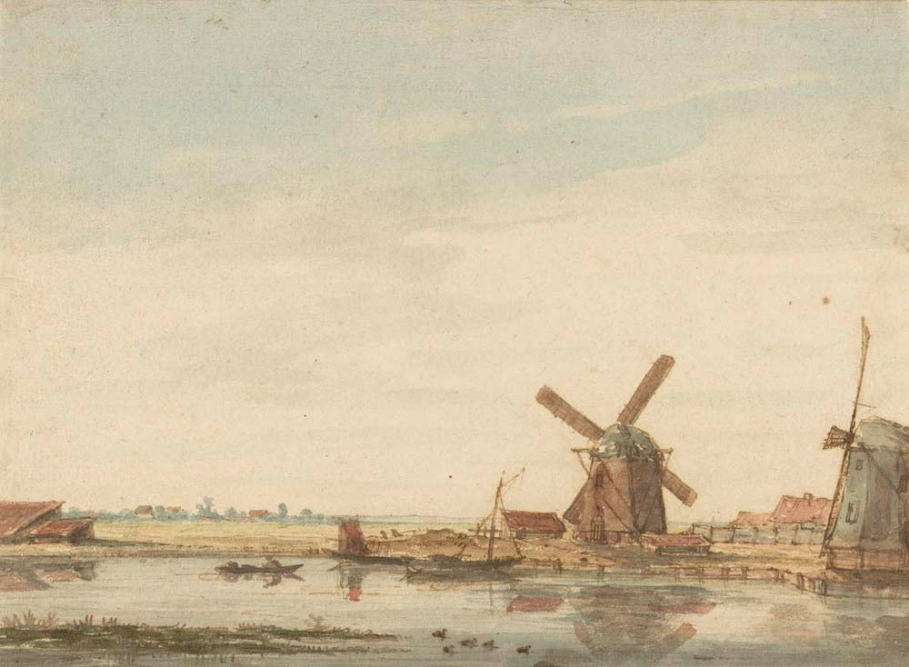 Windmills on a Canal Gm-27781101