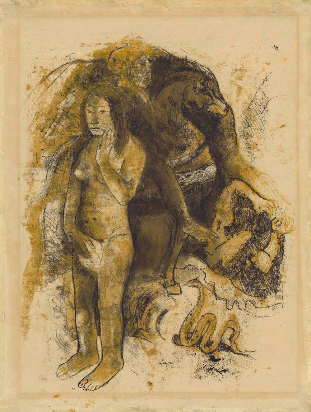 Eve [&#39;The Nightmare&#39;] (recto); Eve [&#39;The Nightmare&#39;] (verso) Gm-30635601