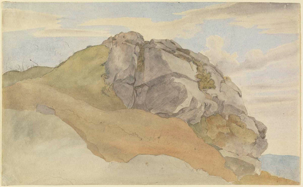 Rocky Outcropping (recto); Rocky Forest with Strollers (verso) Gm-31693501